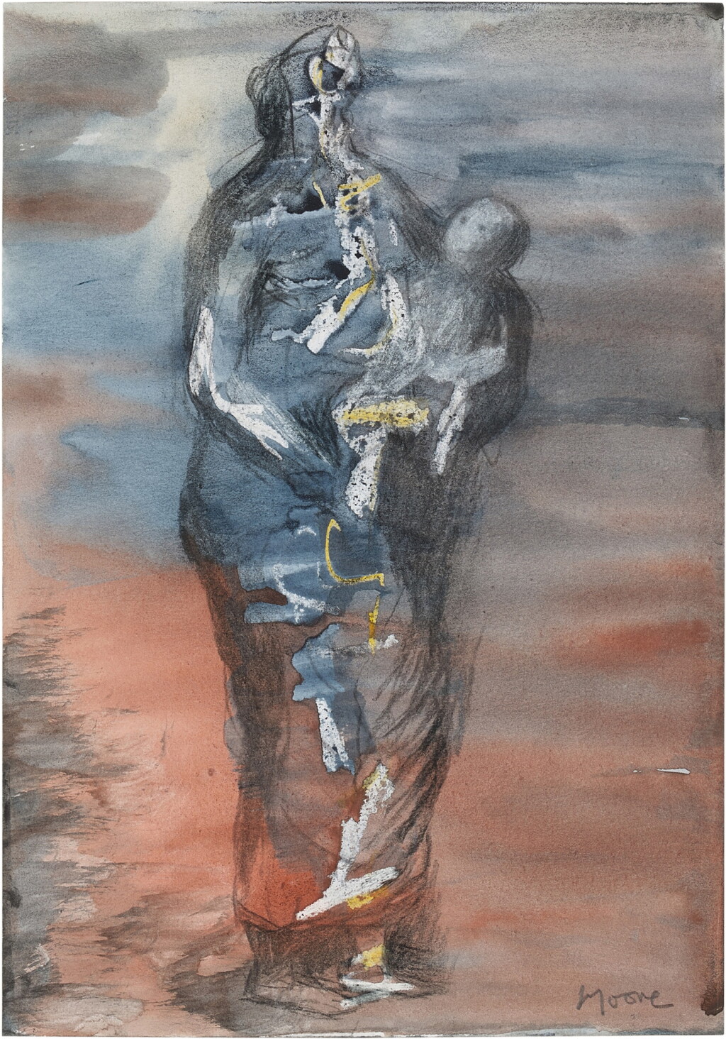View full screen - View 1 of Lot 317. Standing Mother with Child.