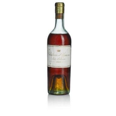 View full screen - View 1 of Lot 141. Château d'Yquem 1919 (1 BT).