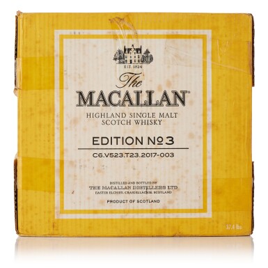 View full screen - View 1 of Lot 6063. The Macallan Edition No.3 48.3 abv NV (12 BT70).