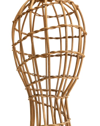 View full screen - View 1 of Lot 209. A rattan head hat marotte, mid 20th century.