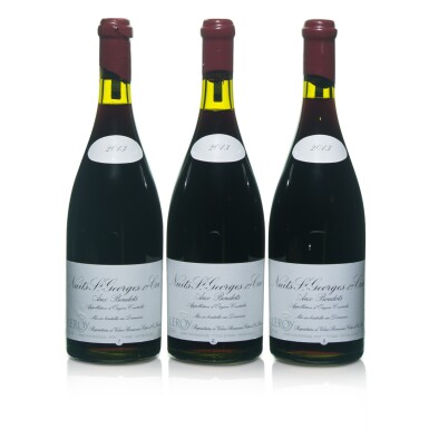 View full screen - View 1 of Lot 100. Nuits St. Georges, Aux Boudots 2013 Domaine Leroy (3 BT).