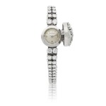 JAEGER-LECOULTRE | PLATINUM AND DIAMOND-SET BRACELET WATCH CIRCA 1955