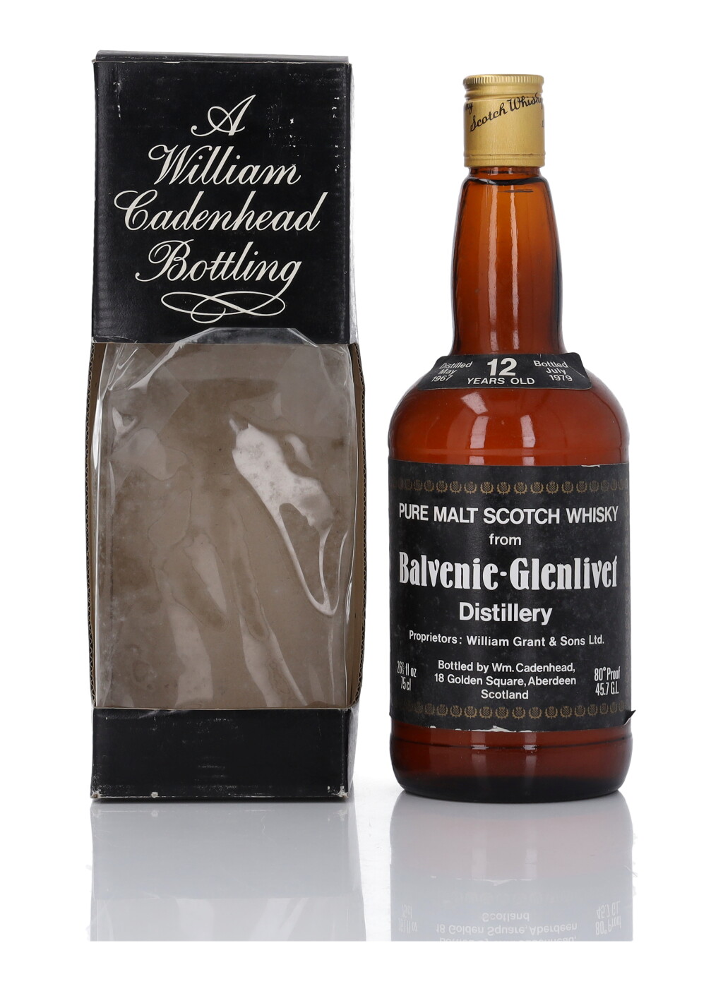全萤幕检视 - 查看52Balvenie-Glenlivet 12 Year Old Cadenhead's Dumpy 80 Proof 1967 (1 Bottle 75cl)的1