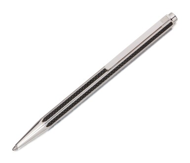 View full screen - View 1 of Lot 20. CARAN D'ACHE | A STAINLESS STEEL AND CARBON FIBER BALLPOINT PEN CIRCA 2000.