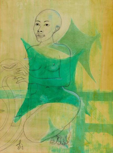 View full screen - View 1 of Lot 135. L'attente.