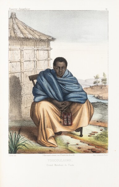 View full screen - View 1 of Lot 190. Esquisses sénégalaises. Paris, 1853. 2 volumes (texte et atlas). Édition originale. .