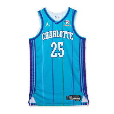 View full screen - View 1 of Lot 80. P.J. Washington Jr. Charlotte Hornets 2023-2024 Kia NBA Tip-Off Game Worn Classic Edition Jersey .
