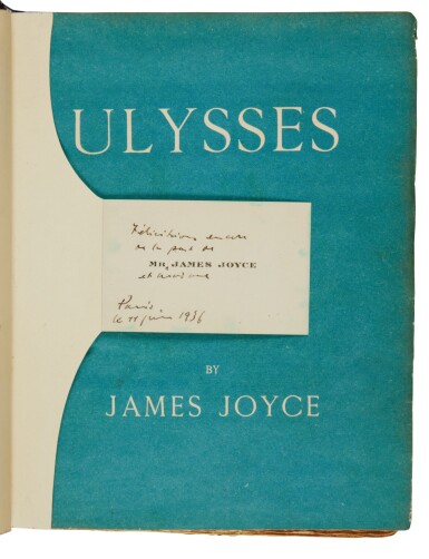 View full screen - View 1 of Lot 143. Joyce, James | With Joyce's calling card.