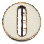 A Fabergé silver-gilt and guilloché enamel belt buckle, workmaster Michael Perchin, St Petersburg, circa 1890