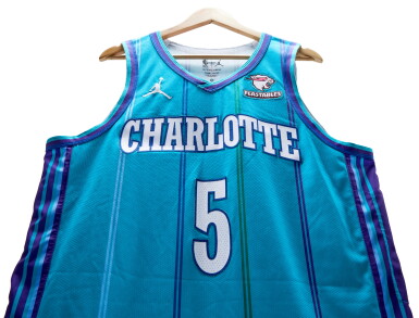 View full screen - View 1 of Lot 158. Mark Williams Charlotte Hornets Kia NBA Tip-Off 2023-2024 Game Worn Classic Edition Jersey | Double-Double.