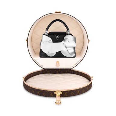 View full screen - View 1 of Lot 10. Liu Wei Unique Edition Calfskin and Cowhide Artycapucines MM Silver-color Hardware and Its Custom Boîte Chapeau, 2022.