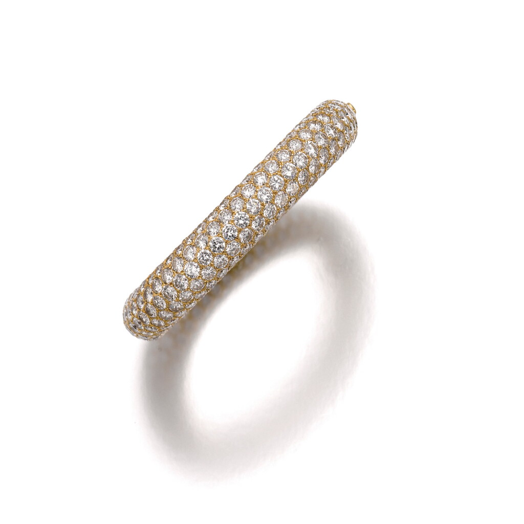 View full screen - View 1 of Lot 519. DIAMOND BANGLE, MONTURE CARTIER.