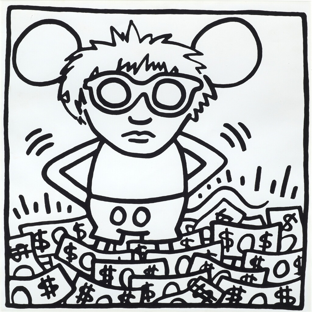 View full screen - View 1 of Lot 320. Keith Haring 凱斯 · 哈林 | Andy Mouse 安迪鼠.