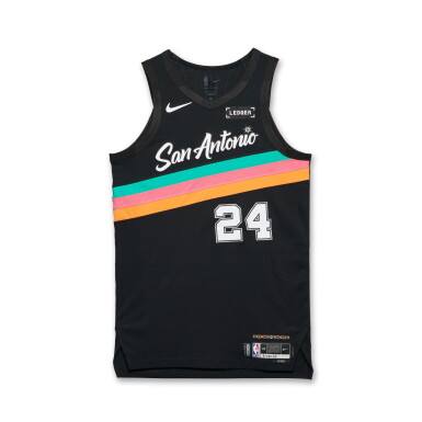 View full screen - View 1 of Lot 17. Devin Vassell San Antonio Spurs 2025-2026 Game Worn City Edition Jersey | Matched to 2 Games.
