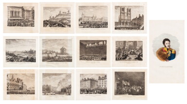 View full screen - View 1 of Lot 104. Lot comprising 14 engravings with frames, 19th century | Lot comprenant quartoze gravure encadrées, XIXeme siècle.