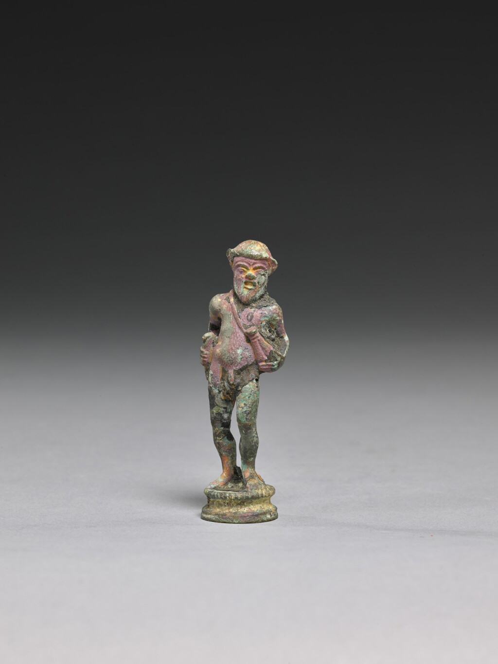 Voir en plein écran - Voir 1 du lot 16. AN ETRUSCAN BRONZE FIGURE OF SILENUS, CIRCA 3RD CENTURY B.C..