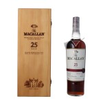 The Macallan 25 Year Old Sherry Oak Maroon Ribbon 43.0 abv NV (1 BT75)