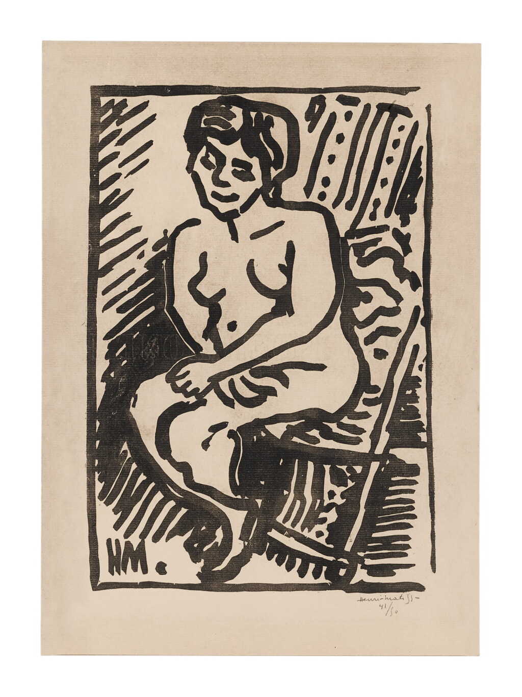 View full screen - View 1 of Lot 13. HENRI MATISSE | PETIT BOIS NOIR (DUTHUIT 319).