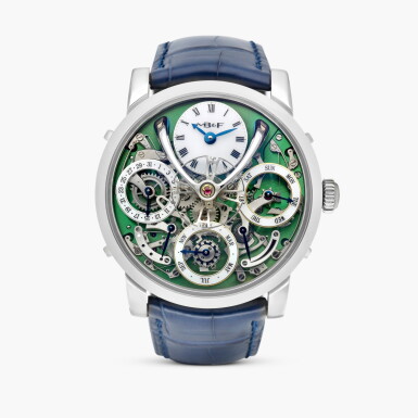 View full screen - View 1 of Lot 2610. Legacy Machine Perpetual, Reference 03.TL.G | A titanium semi-skeletonised perpetual calendar wristwatch with power reserve and leap year indication, Circa 2021.