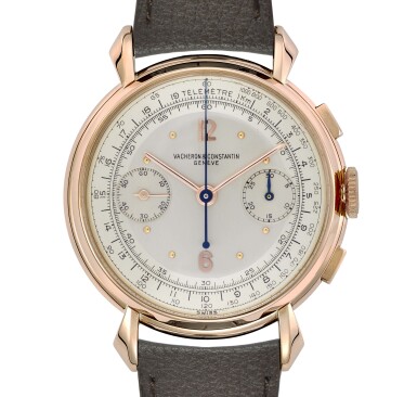 View full screen - View 1 of Lot 3. VACHERON CONSTANTIN | 18K PINK GOLD CHRONOGRAPH WRISTWATCH, REF 4178.