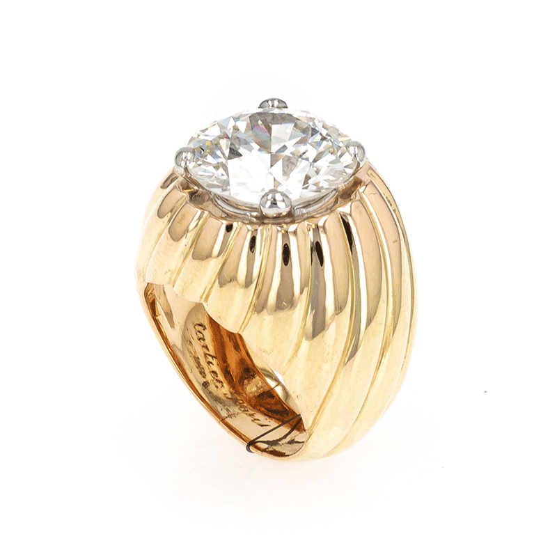 View full screen - View 1 of Lot 24. Cartier | Bague diamant | Diamond ring.