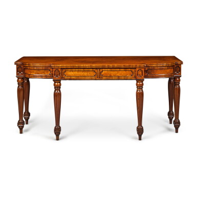 View full screen - View 1 of Lot 472. A George IV Mahogany and Ebonised Serving Table, Circa 1820.