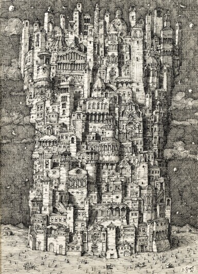 View full screen - View 1 of Lot 42. Ville imaginaire.