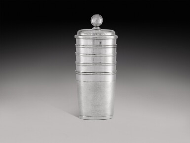 View full screen - View 1 of Lot 106. A set of five German parcel-gilt silver stacking beakers, Johann Wagner, Augsburg, 1680-84.