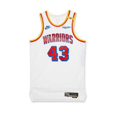 View full screen - View 1 of Lot 52. Lindy Waters III Golden State Warriors 2024-2025 Game Worn Classic Edition Jersey.
