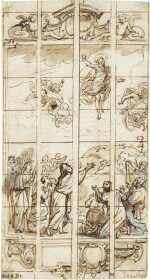 Design for a stained glass window of the Resurrection