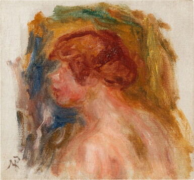 View full screen - View 1 of Lot 430. "Profil de femme" ou "Buste de femme, profil gauche".