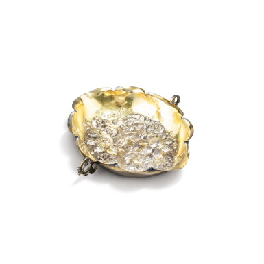 View full screen - View 1 of Lot 248. A German parcel-gilt silver two-handled wine tasting bowl, maker's mark TH stamped twice, circa 1680.