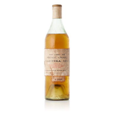 View full screen - View 1 of Lot 6582. Martell Very Choice Old Vintage Cognac 65 proof 1913 (1 BT70).