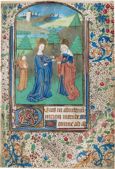 View full screen - View 1 of Lot 7. Livre d'heures enluminé sur parchemin, à l'usage de Rouen. Vers 1470-1480..