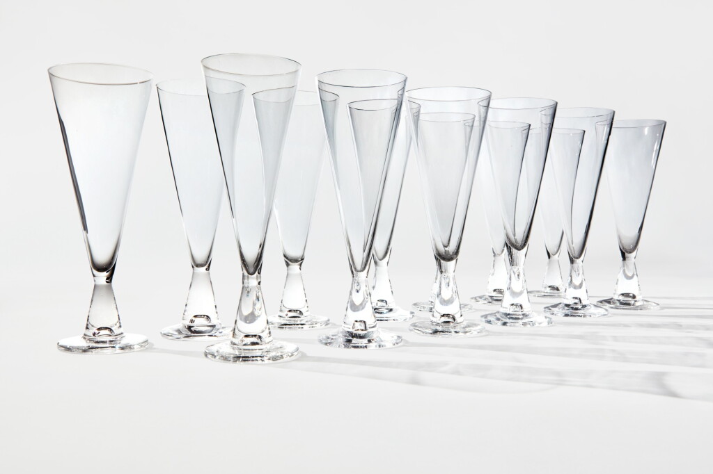 View full screen - View 1 of Lot 51. Set of 13 "Tima" Champagne Glasses.