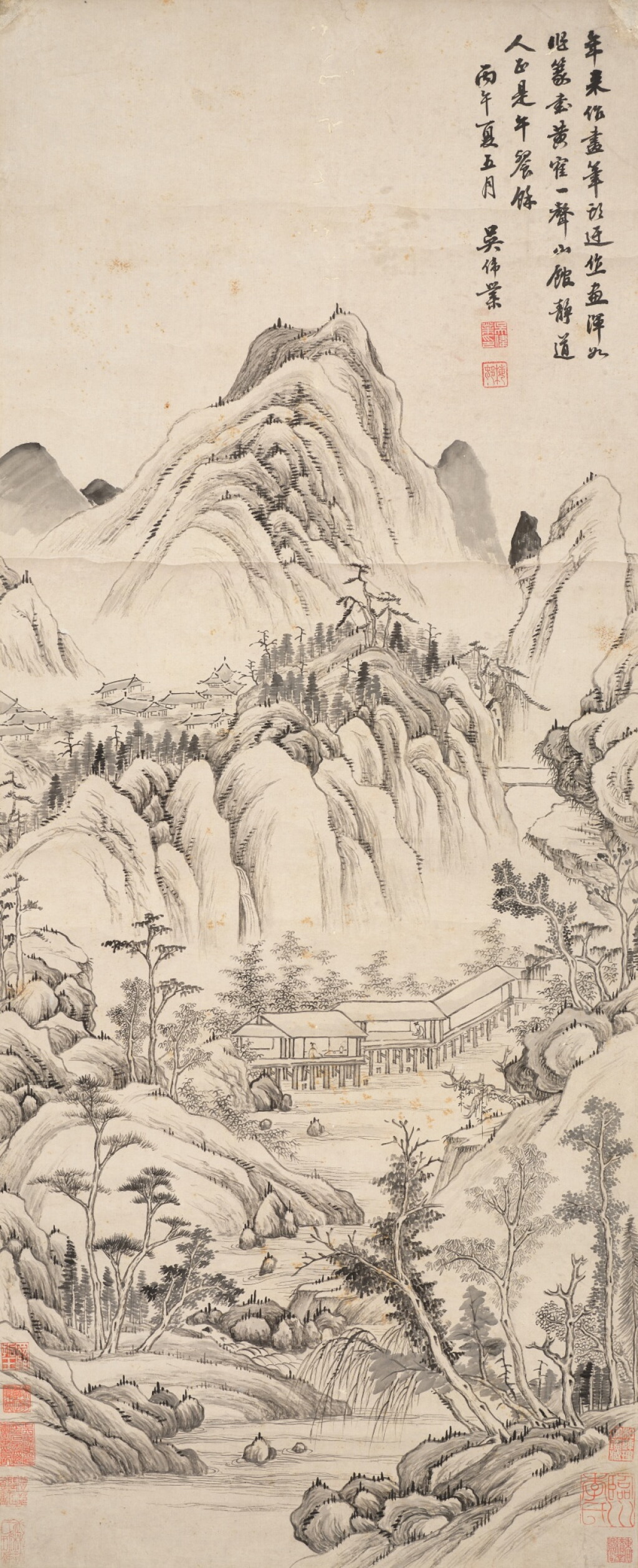View full screen - View 1 of Lot 2611. 吳偉業 山水|Wu Weiye, Landscape.