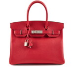 Rouge Casaque Epsom Birkin 30 Palladium Hardware, 2014