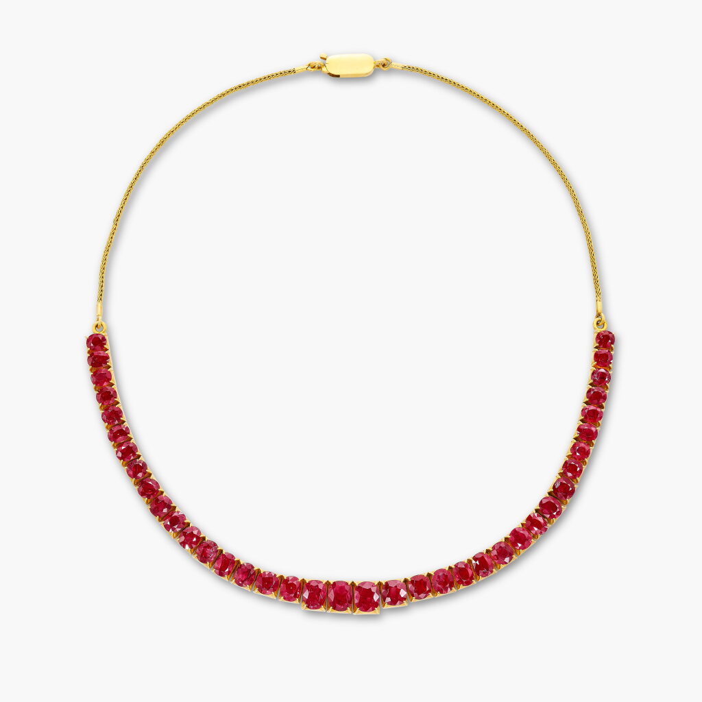 View full screen - View 1 of Lot 1500. Ruby Necklace | 紅寶石 項鏈.