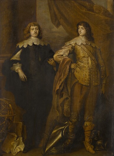 View full screen - View 1 of Lot 44. A double portrait of George, Lord Digby, later 2nd Earl of Bristol (1612–1677) and William, Lord Russell, later 1st Duke of Bedford (1616–1700).