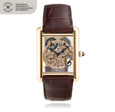 View full screen - View 1 of Lot 29. Tank, Ref. WHTA0002 Montre bracelet squelette en or rose | Pink gold skeletonized wristwatch Vers 2017 | Circa 2017.