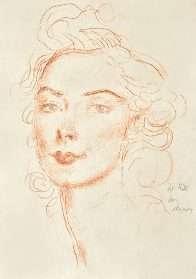 View full screen - View 1 of Lot 120. AUGUSTUS JOHN, R.A. | DRAWING OF POPPET.