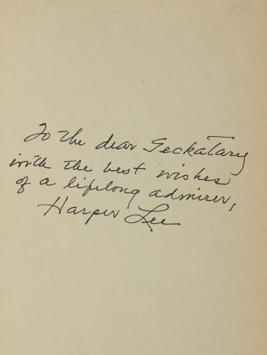View full screen - View 1 of Lot 146. LEE, HARPER | three “Seckatary Hawkins”-related books inscribed and signed by Harper Lee.