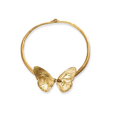 View full screen - View 1 of Lot 86. Papillon necklace, large version | Collier Papillon, grand modèle.