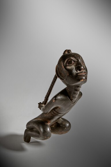 View full screen - View 1 of Lot 50. Tlingit Shaman's Figure of a Bound Witch, Southeast Alaska.