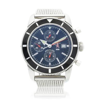 View full screen - View 1 of Lot 80. Reference A13320 Superocean Heritage 'Reno' A stainless steel automatic chronograph wristwatch with date and bracelet, Circa 2008 .