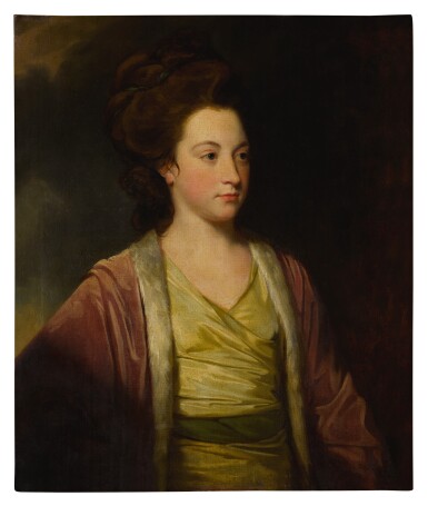 View full screen - View 1 of Lot 657. Portrait of Frances Alicia Bennet (b. 1749), half-length.
