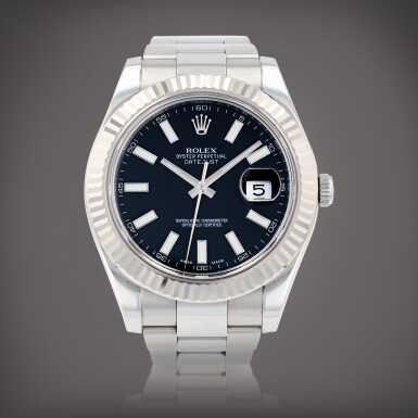 View full screen - View 1 of Lot 146. Datejust II, reference 116334 Montre bracelet en acier avec date | Stainless steel wristwatch with date and bracelet Vers 2010 | Circa 2010.