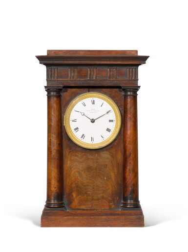 View full screen - View 1 of Lot 79. A George IV mahogany mantel timepiece, Frederick Fatton, No.35, London, circa 1825.
