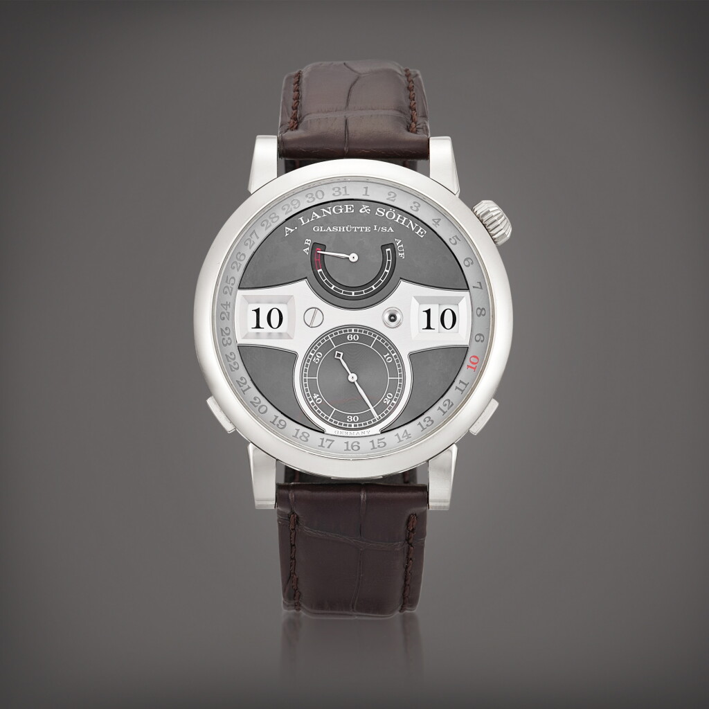 View full screen - View 1 of Lot 2170. Zeitwerk Date, Reference 148.038 | A white gold wristwatch with digital time display, date and power reserve indication, Circa 2021 | 朗格 | ZEITWERK DATE 型號148.038 | 白金腕錶,備跳字、日期及動力儲備顯示,約2021年製.