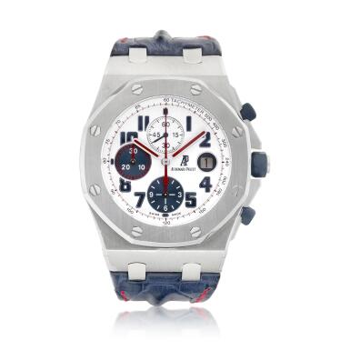 View full screen - View 1 of Lot 2017. Royal Oak Offshore “Tour Auto 2012″, Reference 26208ST.OO.D305CR.01 | A limited edition stainless steel chronograph wristwatch with date, Made for the Tour Auto Optic 1000 race, Circa 2012 | 皇家橡樹離岸型系列 “Tour Auto 2012″ 型號26208ST.OO.D305CR.01 | 限量版精鋼計時腕錶,備日期顯示,為 Optic 1000 賽事而製,約2012年製.